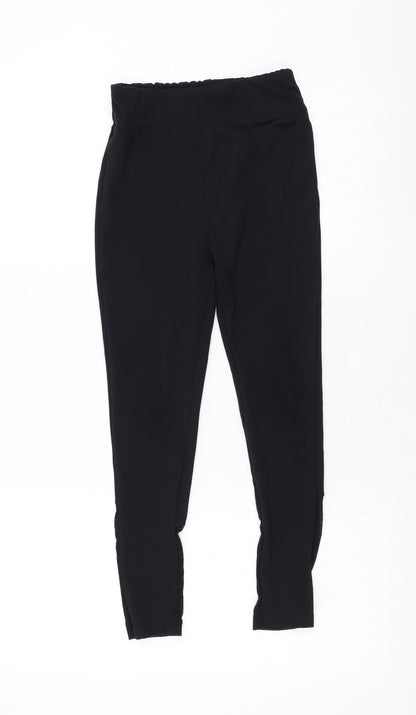 Dunnes Girls Black  Polyester Jogger Trousers Size 9 Months  Regular Pullover - Leggings, Mesh accent