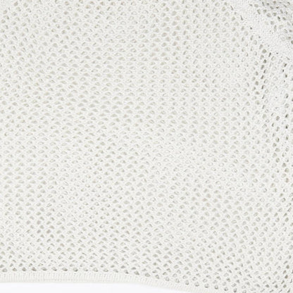 Topshop Womens Ivory Round Neck  Acrylic Pullover Jumper Size 8
