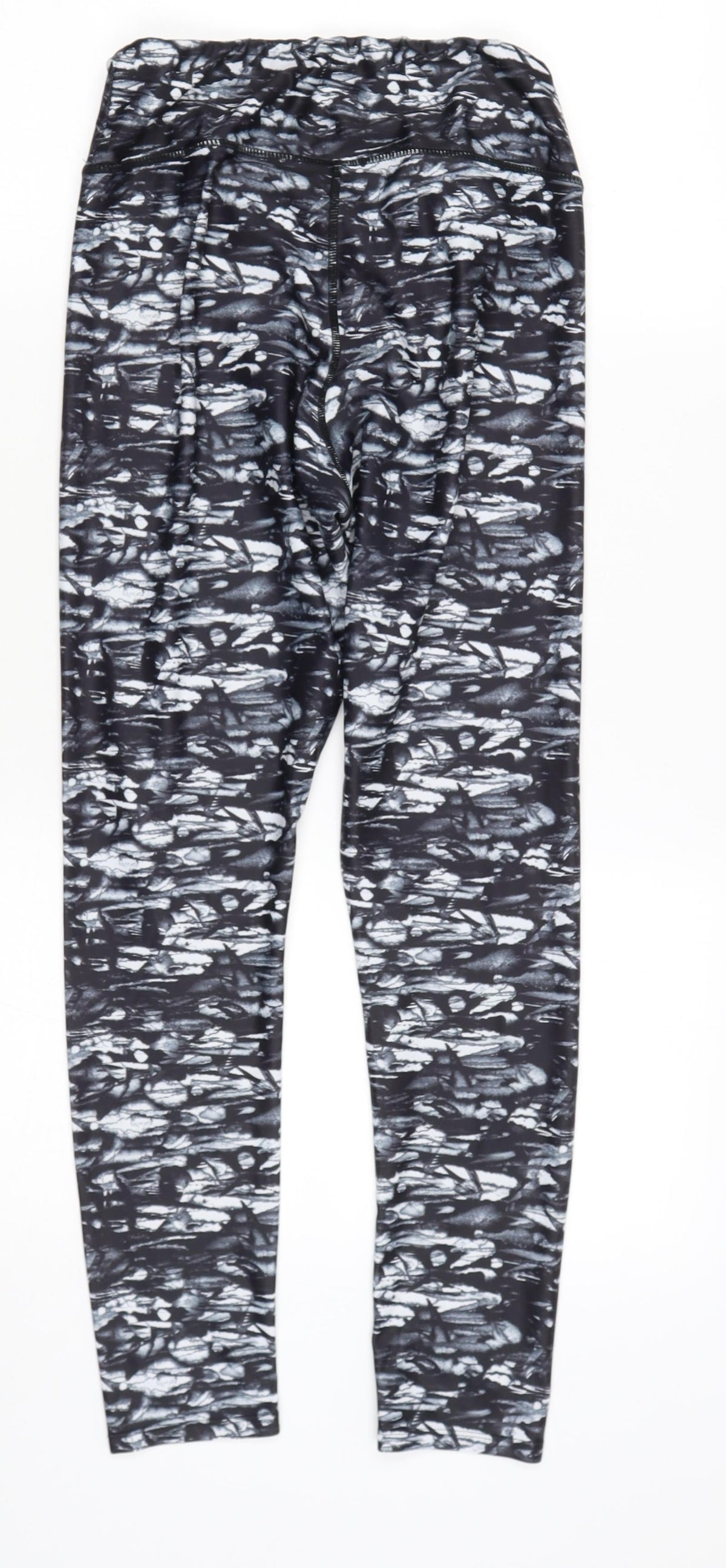 Preworn Womens Black  Polyester Jegging Trousers Size 8 L24 in Regular