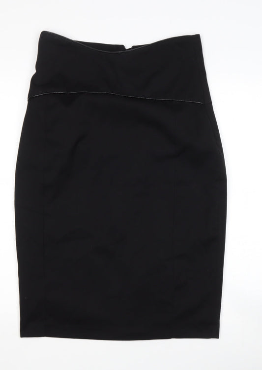 DUNNES STORES  Womens Black  Polyester Pettiskirt Skirt Size 12