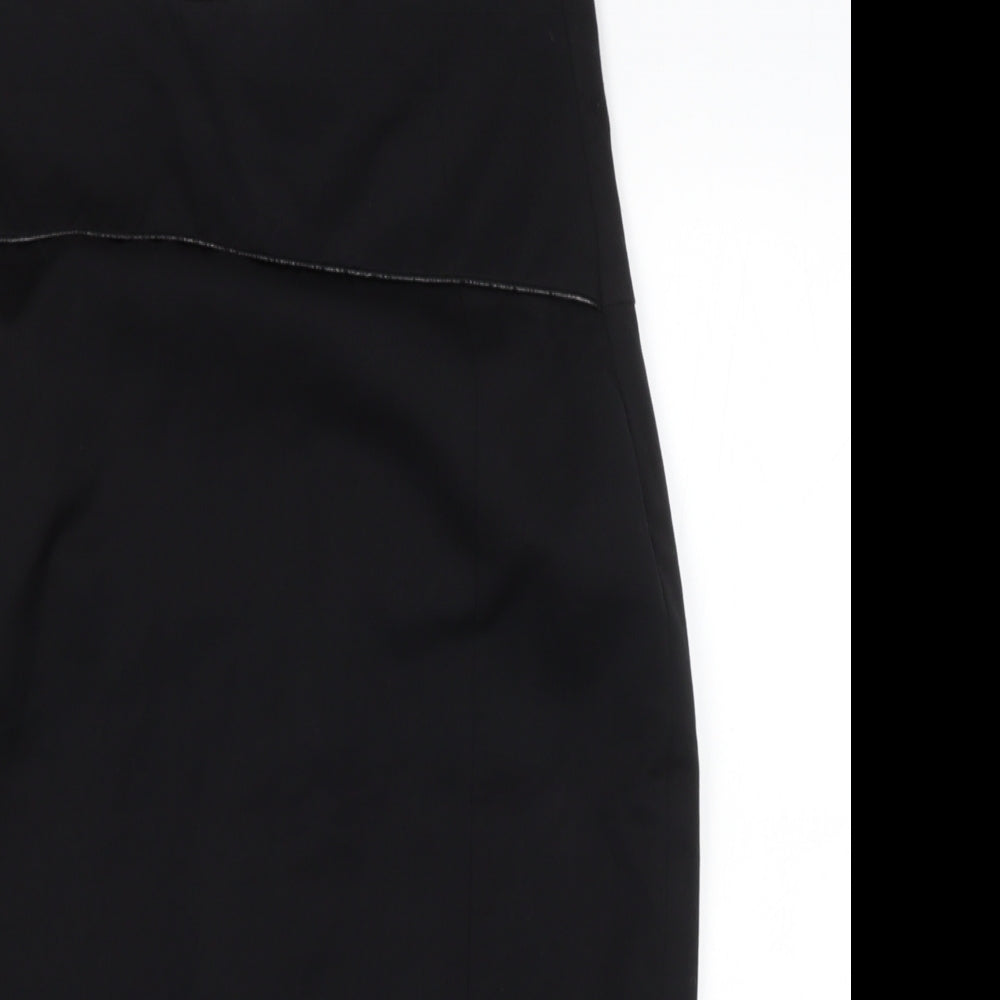 DUNNES STORES  Womens Black  Polyester Pettiskirt Skirt Size 12