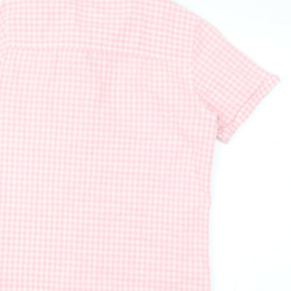 urban boys  Boys Pink Check Camel Basic Button-Up Size 13 Years Collared
