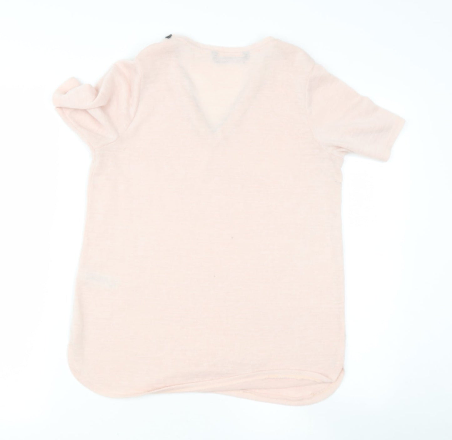 dunnes stores pink n Womens  V-Neck  Polyester Pullover Jumper Size 8