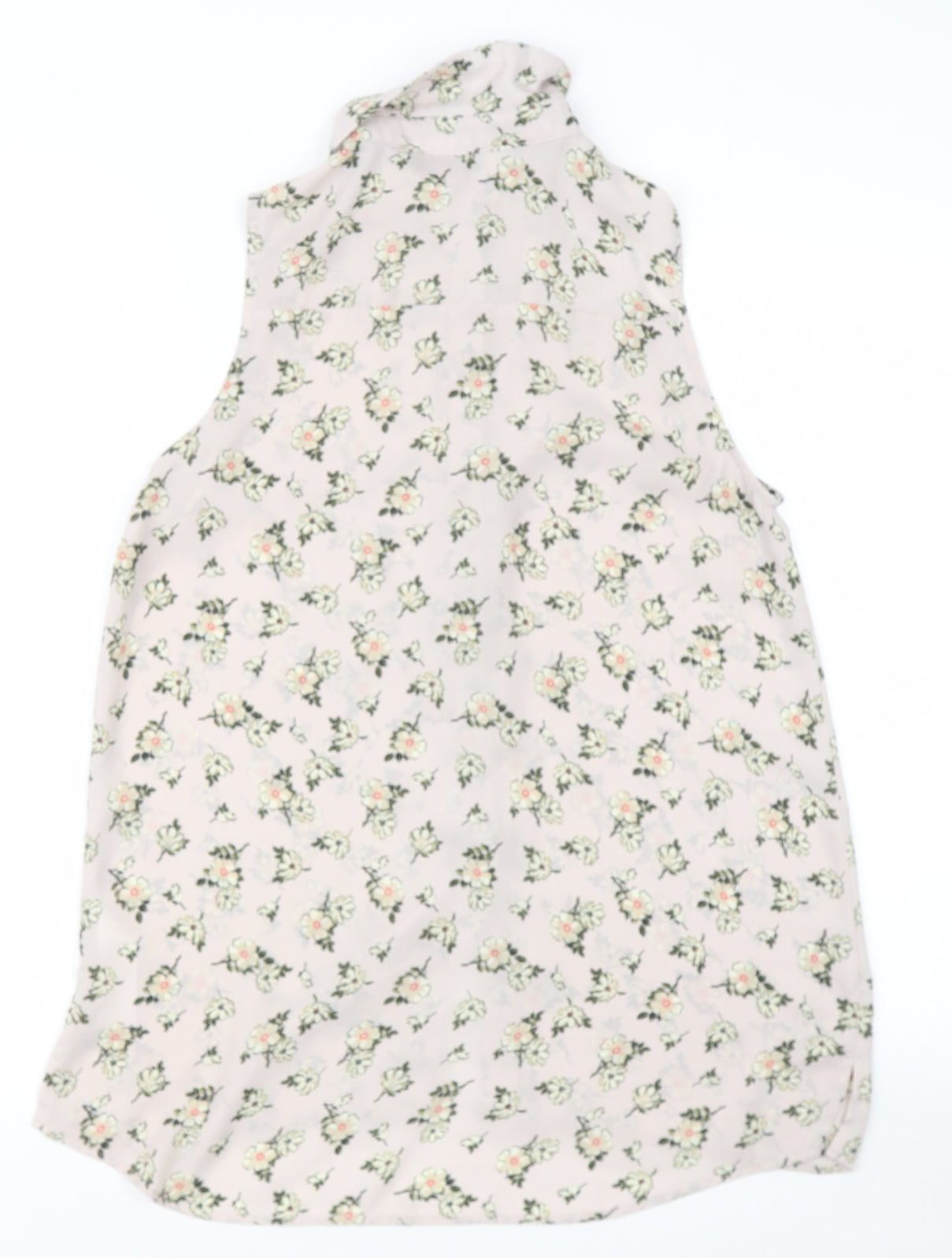 newlook Womens Multicoloured Floral Polyester Basic Blouse Size 8 Collared