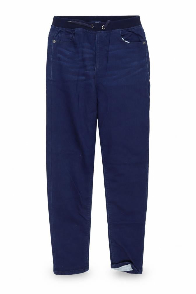 Dunnes Womens Blue  Cotton Harem Trousers Size M L27 in Regular