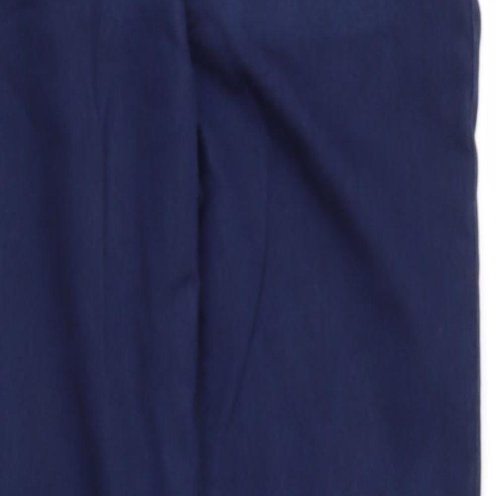 Dunnes Stores Womens Blue  Cotton Harem Trousers Size M L27 in Regular