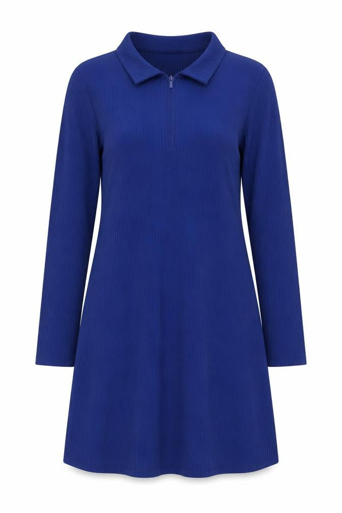 Primark Womens Blue  Polyester Shirt Dress  Size S  Collared Zip