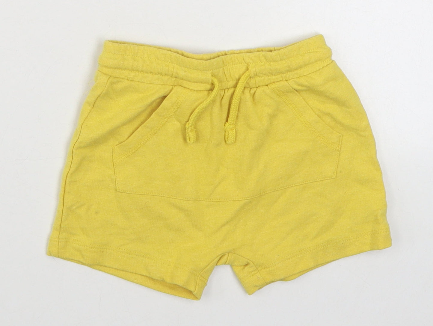 Matalan Boys Yellow  Cotton Jogger Trousers Size 12-18 Months  Tie