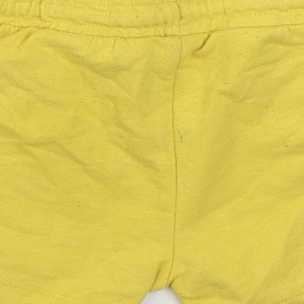 Matalan Boys Yellow  Cotton Jogger Trousers Size 12-18 Months  Tie