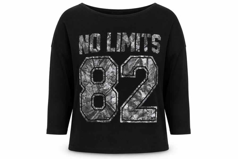 Pink Apple Girls Black  Viscose Basic T-Shirt Size 7-8 Years Round Neck Pullover