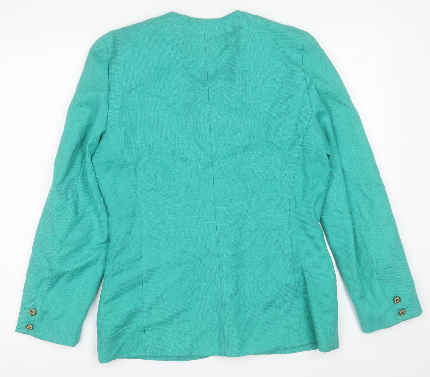 David Barry Womens Green   Jacket Blazer Size 14  Button