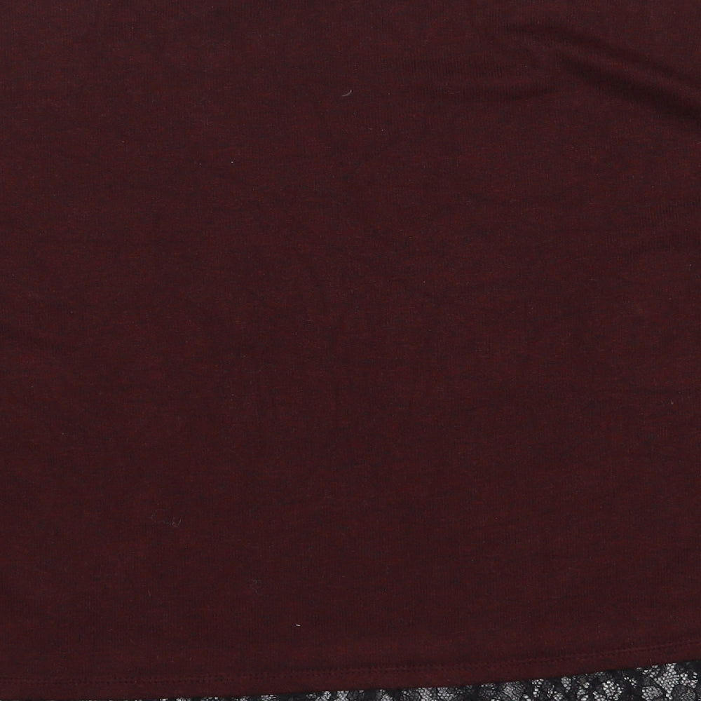 F&F Womens Purple Crew Neck  Polyester Pullover Jumper Size 14