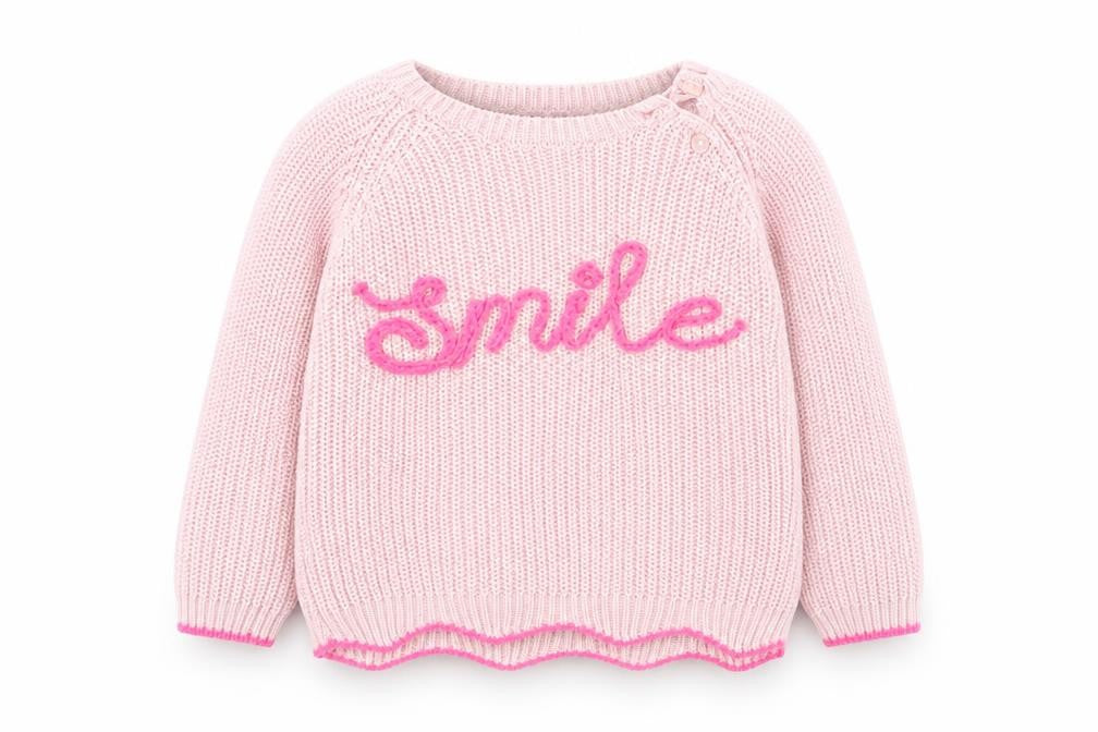 Primark  Girls Pink  Cotton Pullover Jumper Size 24 Months