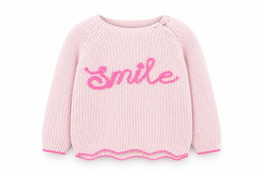 Primark Girls Pink  Cotton Pullover Jumper Size 24 Months