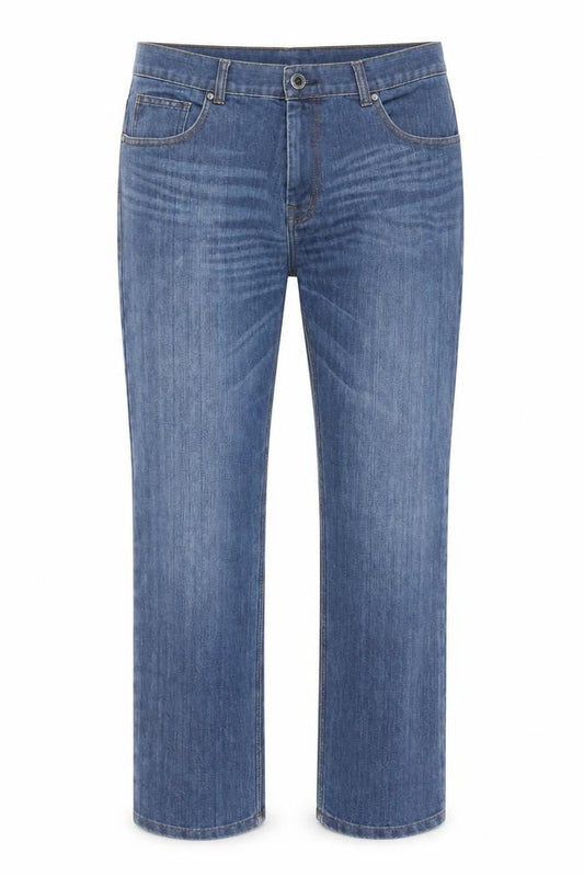 Womens Blue  Cotton Straight Jeans Size 36 L31 in Regular