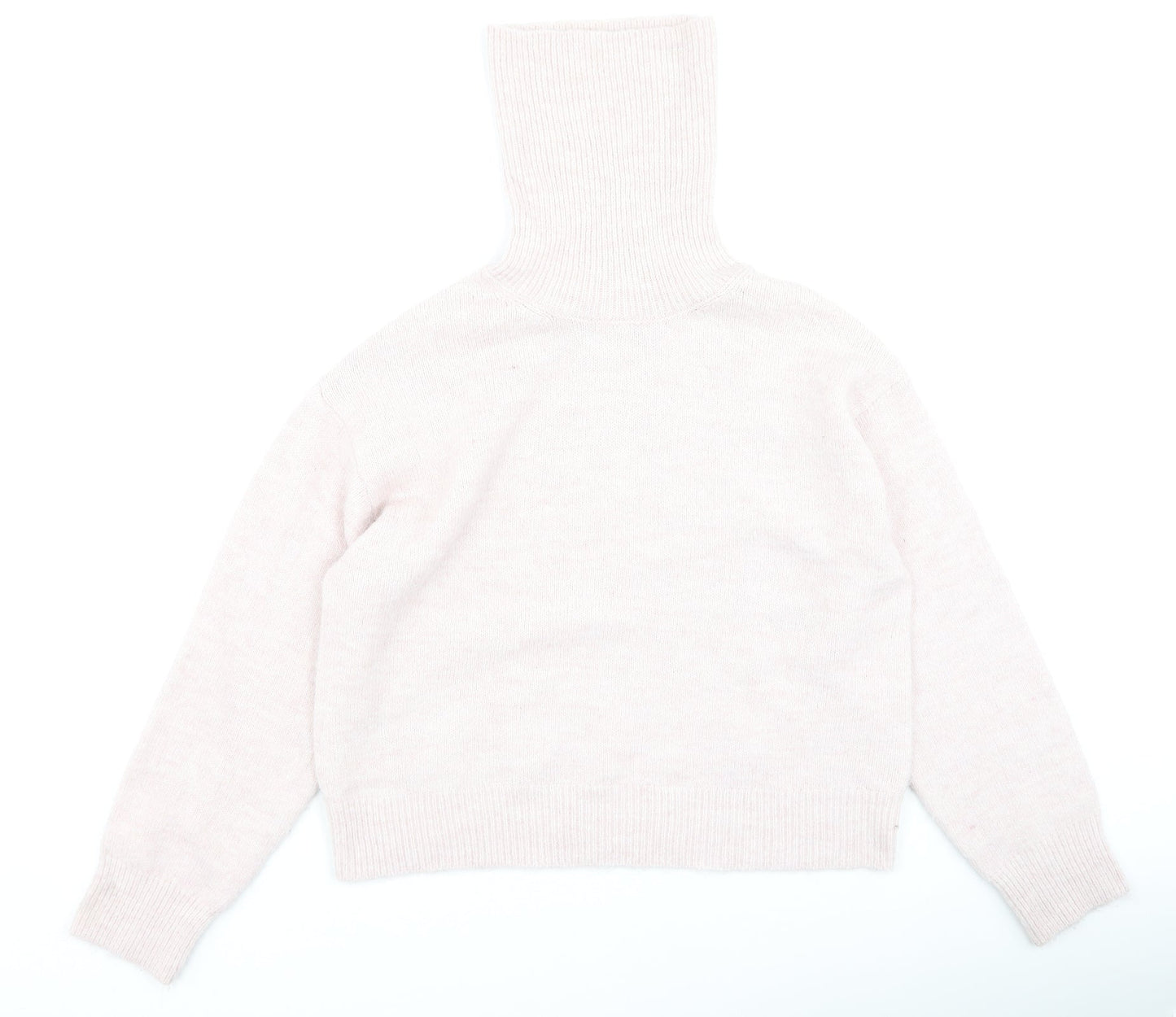 New Look Womens Pink High Neck  Polyester Pullover Jumper Size S