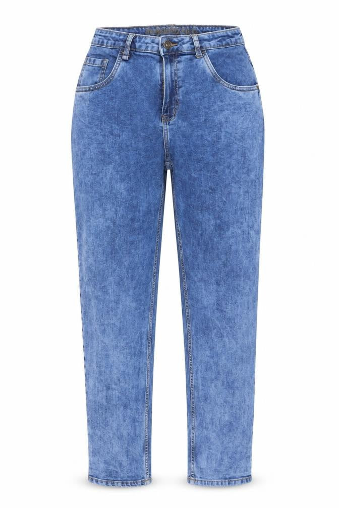 Preworn Womens Blue  Cotton Mom Jeans Size 26 L27 in Regular