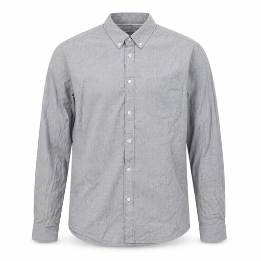 Burton Mens Grey  Cotton  Button-Up Size L Collared
