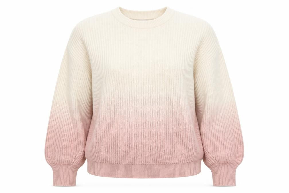 Jun&Ivy Womens White Round Neck  Acrylic Pullover Jumper Size M
