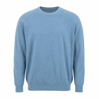 Dunnes Mens Blue Round Neck  Viscose Pullover Jumper Size L