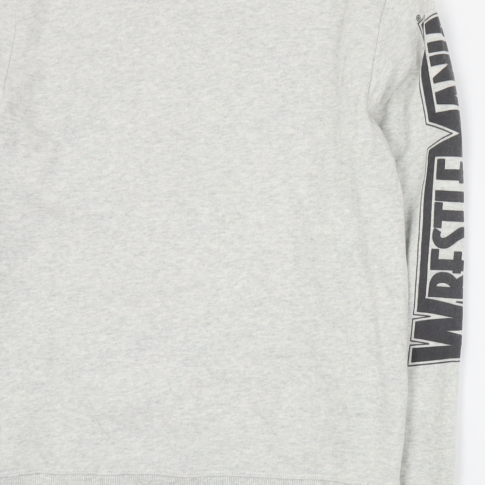 NEXT Boys Grey  Cotton Pullover Sweatshirt Size 12 Years  Pullover - Wrestlemania