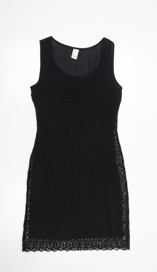 Vila Clothes Womens Black  Polyester A-Line  Size XS  Round Neck Pullover