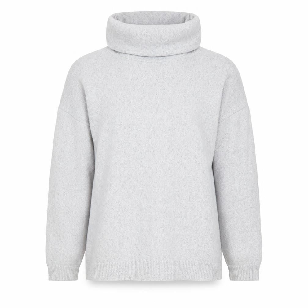 Preworn Womens Grey Roll Neck  Polyester Pullover Jumper Size M