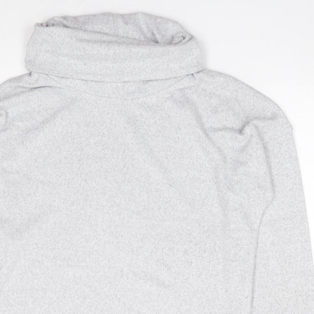 Preworn Womens Grey Roll Neck  Polyester Pullover Jumper Size M