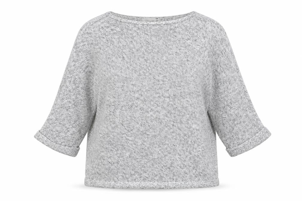 H&M Womens Grey Round Neck  Cotton Pullover Jumper Size M