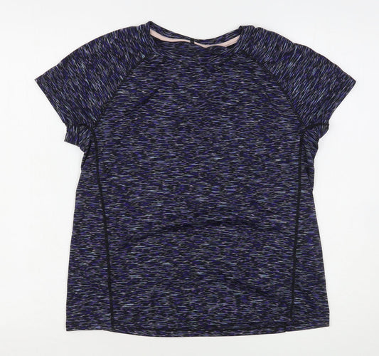 Atmosphere Womens Multicoloured Geometric Polyester Basic T-Shirt Size 10 Round Neck