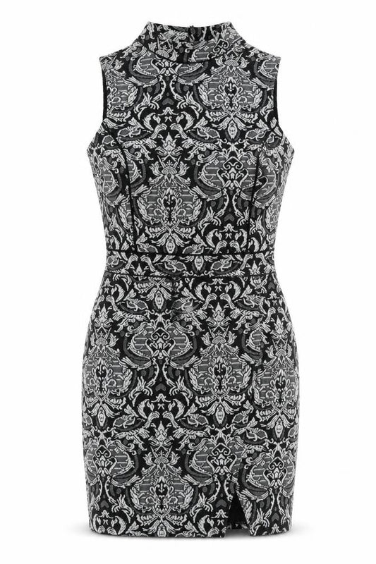 Miss Selfridge Womens Multicoloured Paisley Polyester Pencil Dress  Size 10  High Neck