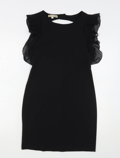 Cameo Rose Womens Black Polyester Mini Size 12 Round Neck