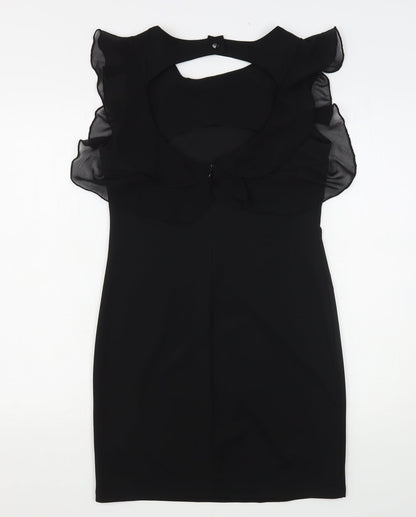 Cameo Rose Womens Black Polyester Mini Size 12 Round Neck