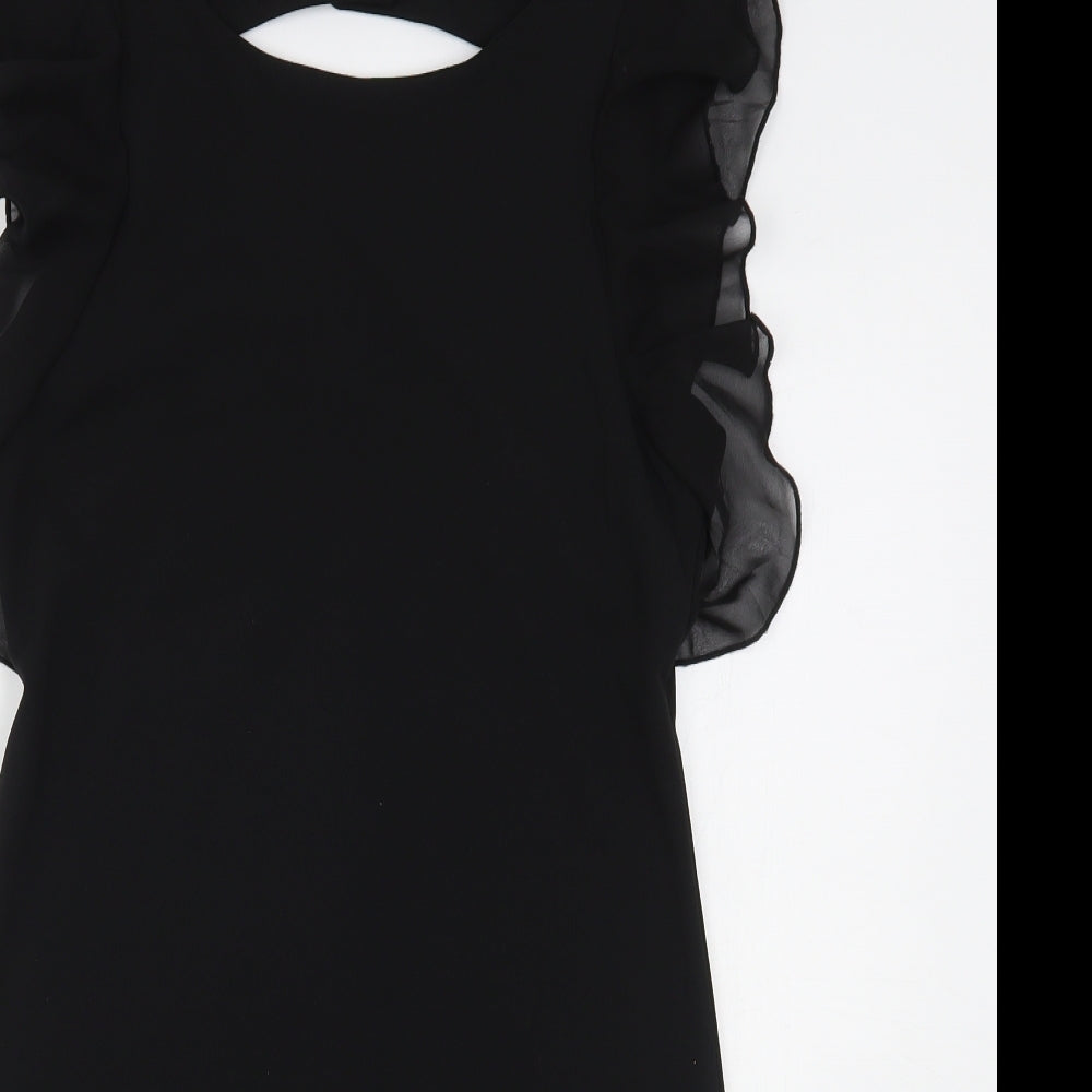 Cameo Rose Womens Black  Polyester Mini  Size 12  Round Neck