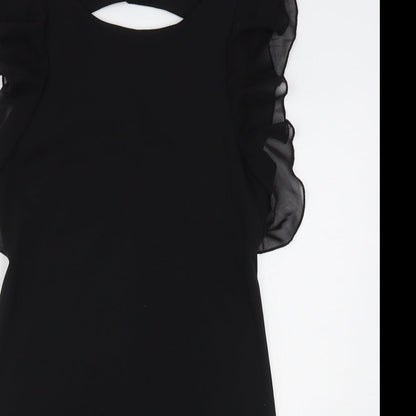 Cameo Rose Womens Black Polyester Mini Size 12 Round Neck