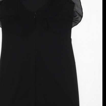 Cameo Rose Womens Black Polyester Mini Size 12 Round Neck