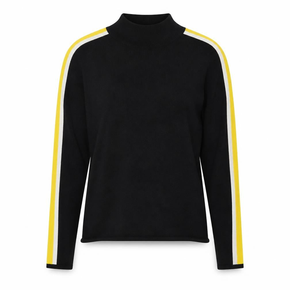 H&M Womens Black High Neck  Viscose Pullover Jumper Size XS