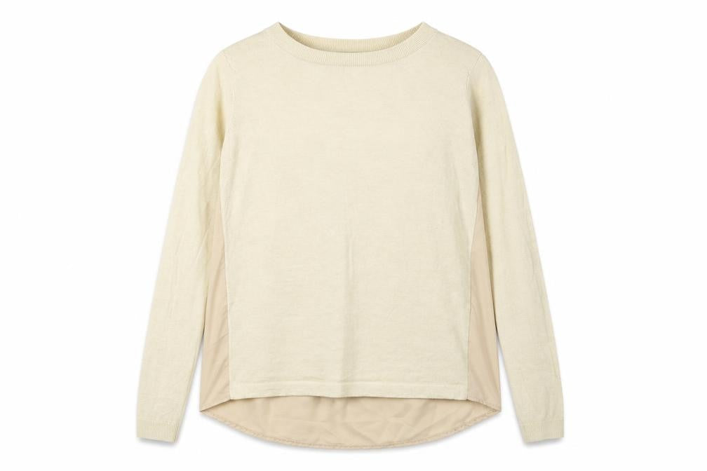 Topshop Womens Beige Round Neck  Polyester Pullover Jumper Size 8