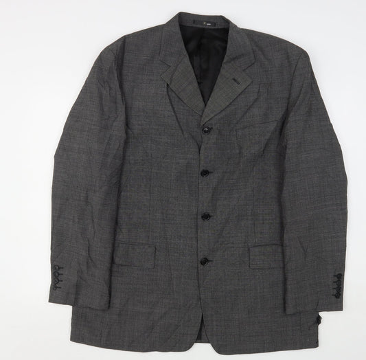 Ciro Citterio Mens Grey  Wool Jacket Suit Jacket Size 44