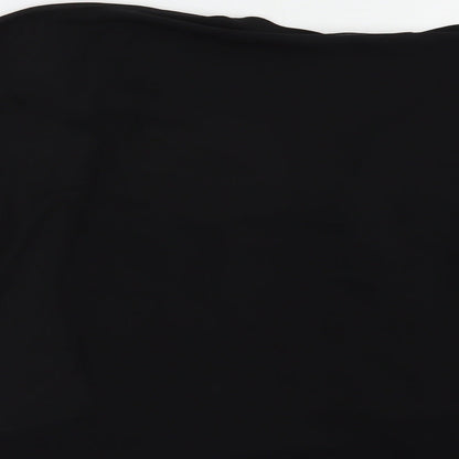 Preloved Zara Womens Black  Polyester Basic Blouse Size S V-Neck - Label