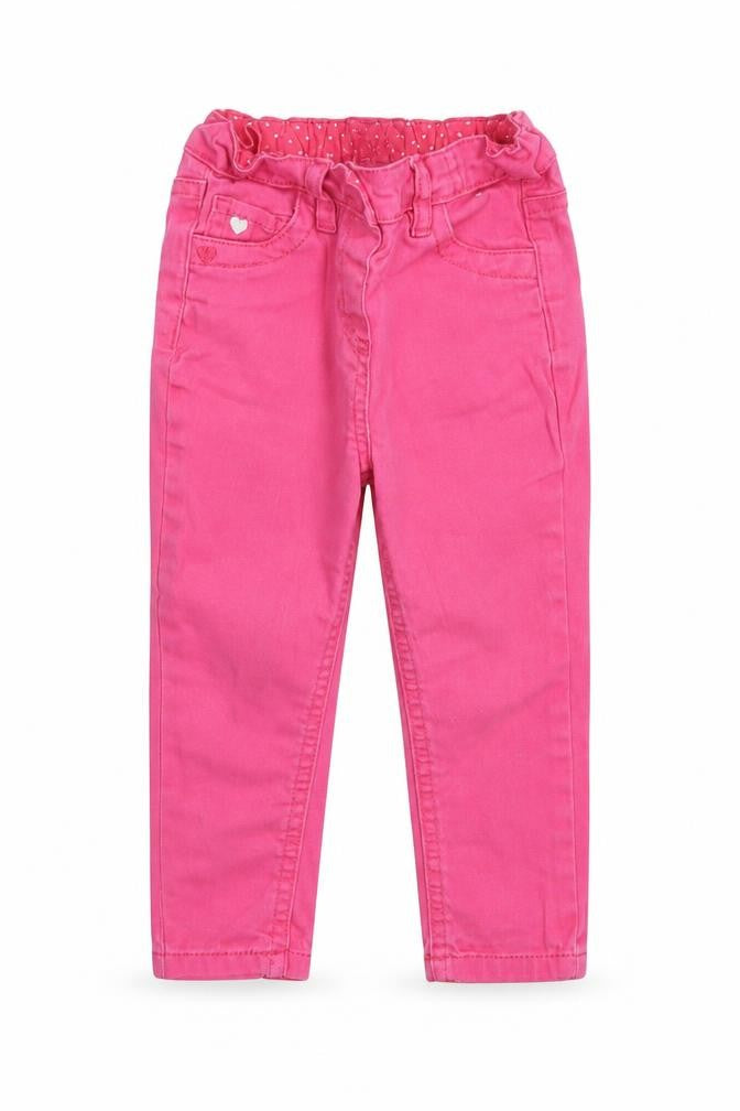 Denim Co. Baby Pink  Cotton Jogger Jeans Size 18-24 Months  Snap