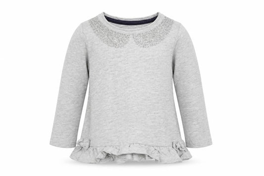 Tu Baby Grey  Cotton Basic T-Shirt Size 18-24 Months Crew Neck Pullover