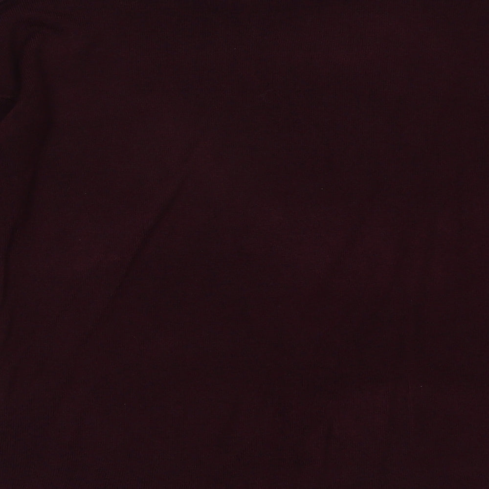 Pep & Co Womens Purple Crew Neck  Acrylic Pullover Jumper Size 14