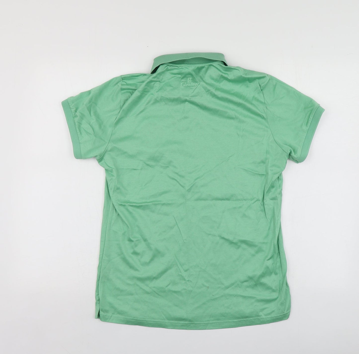 Glenbrae Womens Green  Cotton Basic Polo Size XL Collared - Irish Ladies Golf