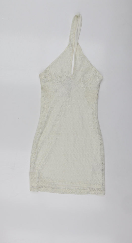 H&M Girls Ivory  Polyester Mini  Size XS  Halter