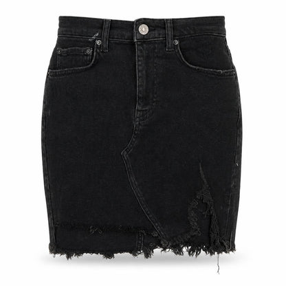 Pull&Bear Womens Grey  Cotton Mini Skirt Size S