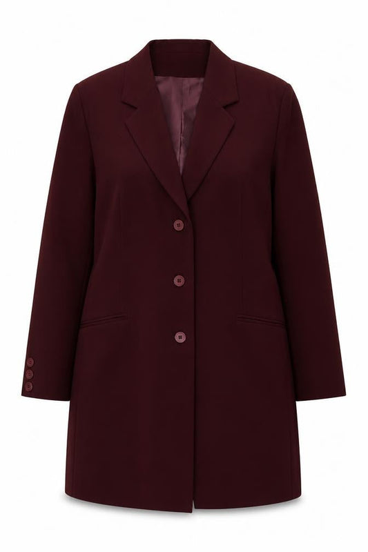 Classics Womens Purple  Polyester Jacket Suit Jacket Size 18