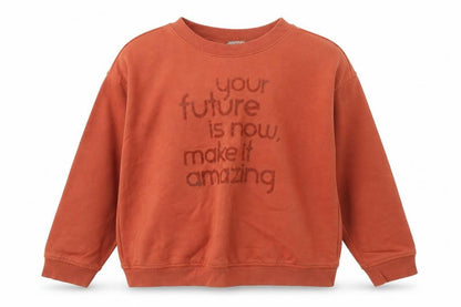 George Girls Orange  Cotton Pullover Hoodie Size 10 Years