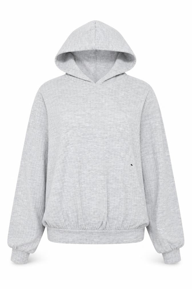Boohoo Womens Grey  Polyester Pullover Hoodie Size 8