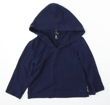 Gap Womens Blue  Cotton Pullover Hoodie Size 4